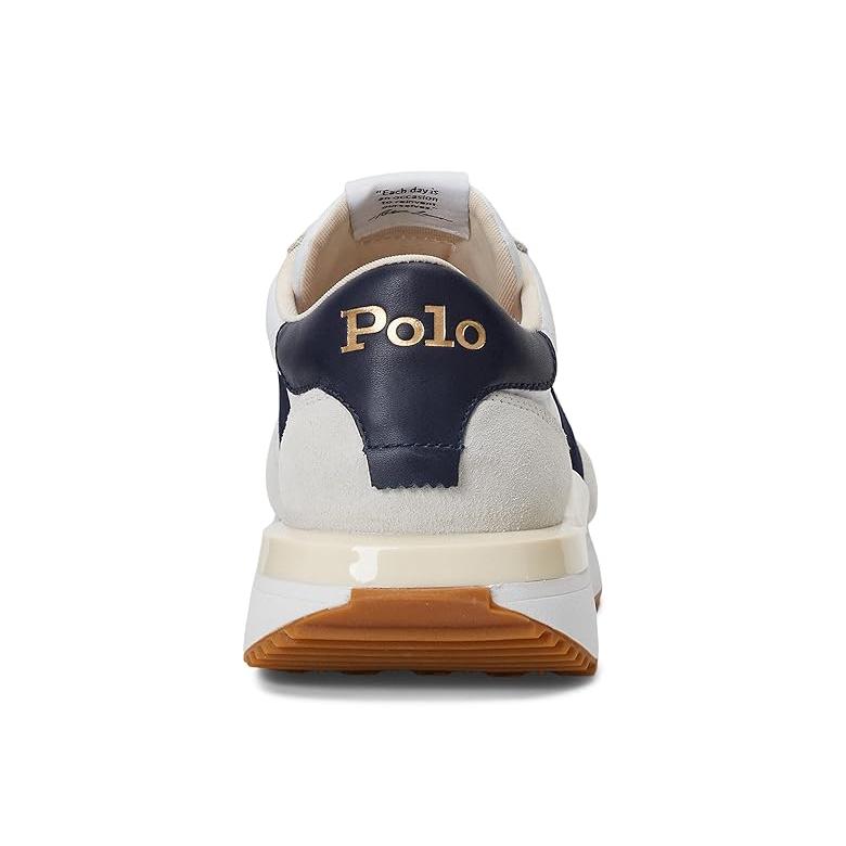 ポロ・ラルフローレン Polo Ralph Lauren Train 89 Sneaker メンズ スニーカー White/Hunter Navy｜orange-orange｜02