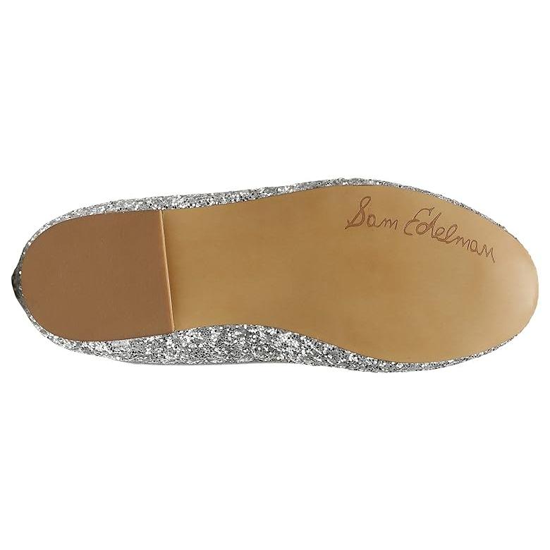 『目玉新商品』サム エデルマン サム Edelman Kids Felicia (リトル・ビッグ) キッズ・ジュニア Flats Soft Silver ボアダイヤル