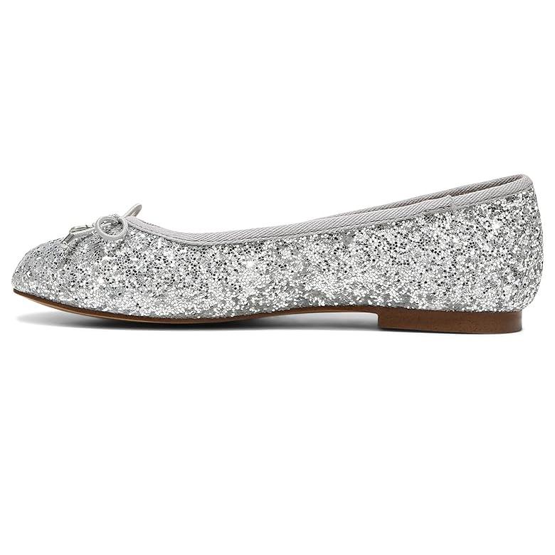 『目玉新商品』サム エデルマン サム Edelman Kids Felicia (リトル・ビッグ) キッズ・ジュニア Flats Soft Silver ボアダイヤル