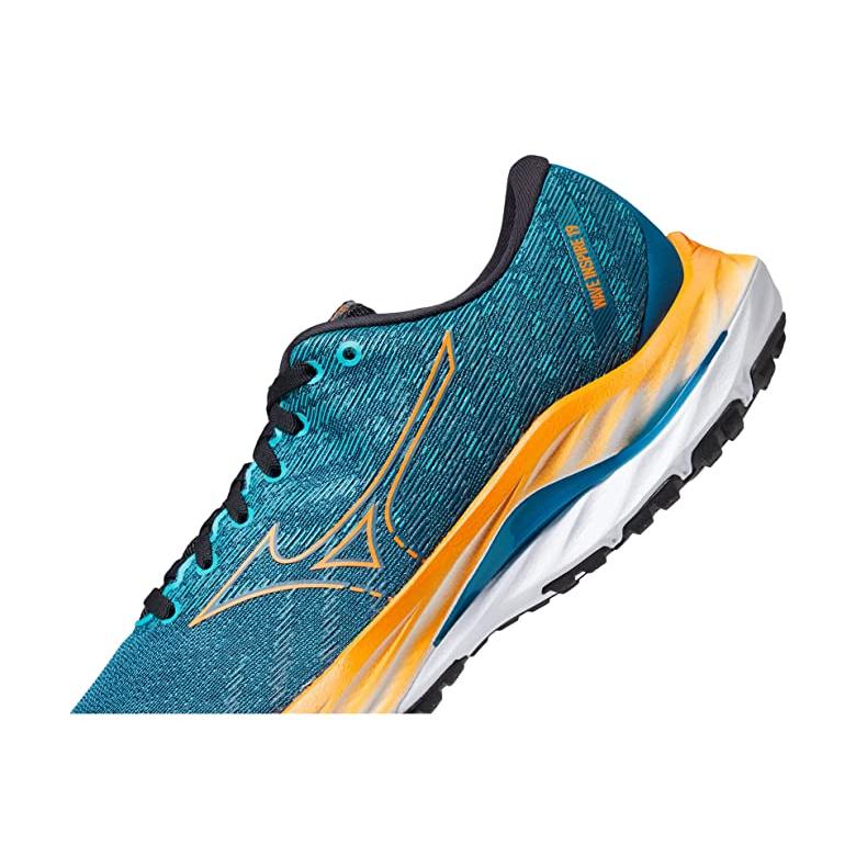 ミズノ Mizuno ウェーブインスパイア 19 メンズ スニーカー Ink Blue/Bird Of Paradise｜orange-orange｜05