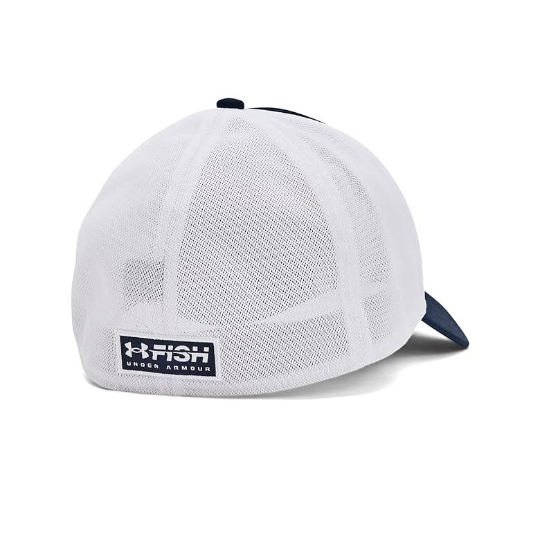 アンダー アーマー Under Armour  Mesh Fishing Hat メンズ 帽子 ハット Academy/White/White｜orange-orange｜02