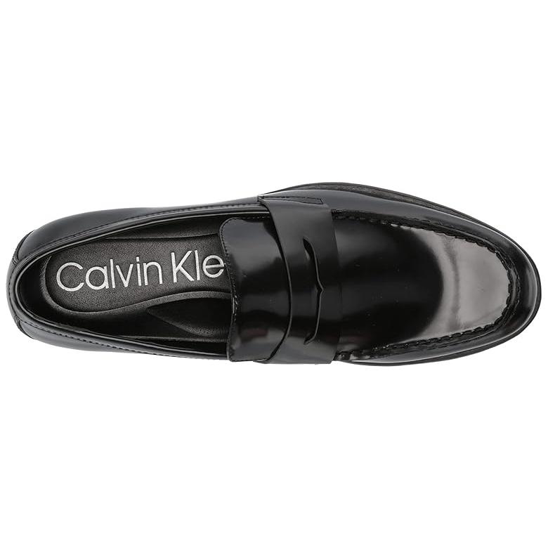 カルバン・クライン Calvin Klein Crispo メンズ ローファー Black レザー_1