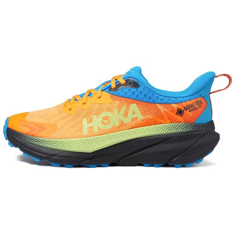 ホカオネオネ Hoka チャレンジャー 7 ゴアテックス メンズ スニーカー Black/Solar Flare｜orange-orange｜04