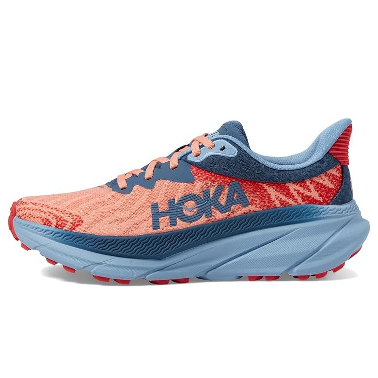 ホカオネオネ Hoka チャレンジャー 7 レディース スニーカー Papaya/Real Teal｜orange-orange｜04