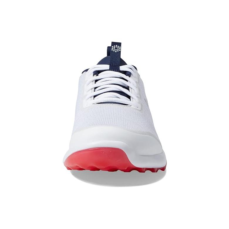 プーマ PUMA ゴルフ フュージョン Pro ゴルフ Shoes メンズ スニーカー Puma White/Puma Navy/For All Ti｜orange-orange｜06