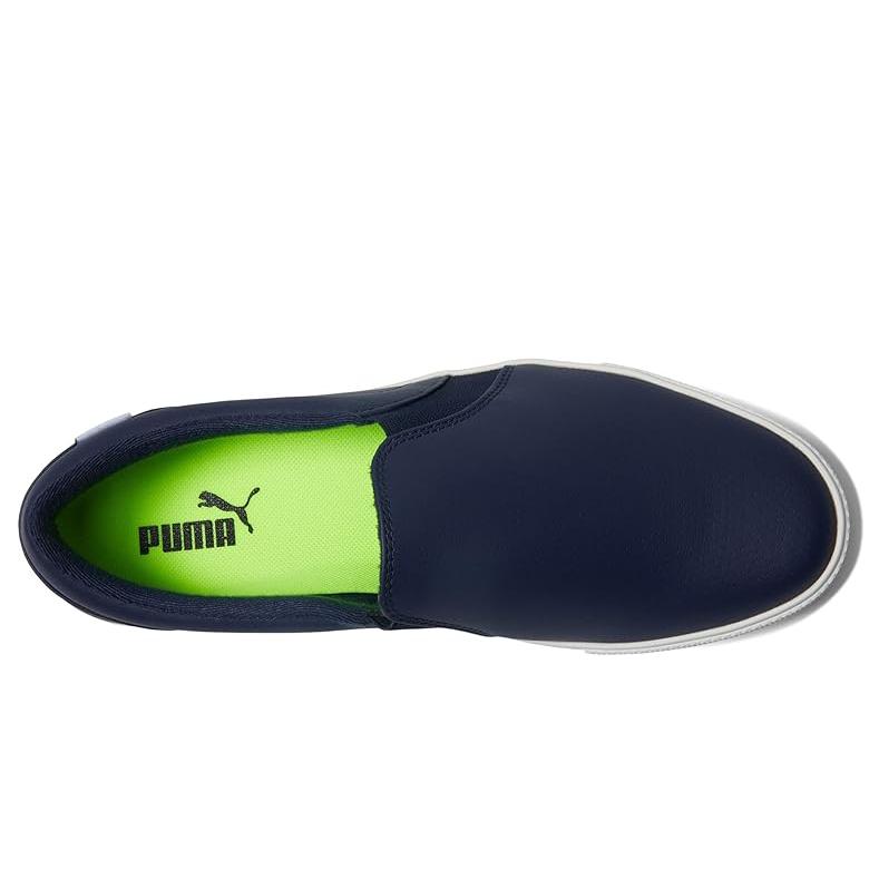 プーマ PUMA ゴルフ Tustin フュージョン スリッポン ゴルフ Shoes レディース スニーカー Puma Navy/Puma White｜orange-orange｜02