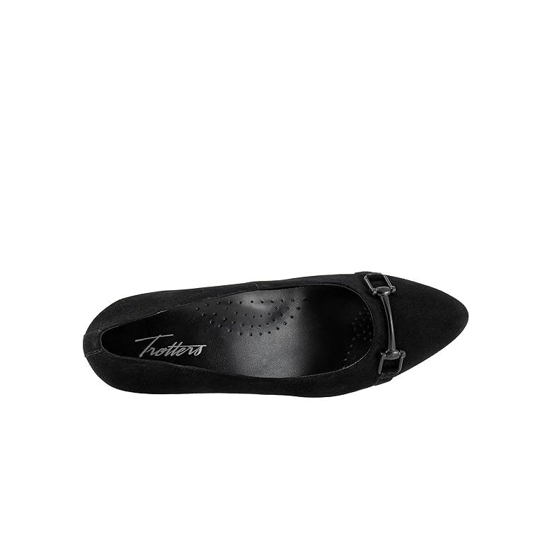 トロッターズ Trotters Kenzie レディース ヒール パンプス Black Suede_1