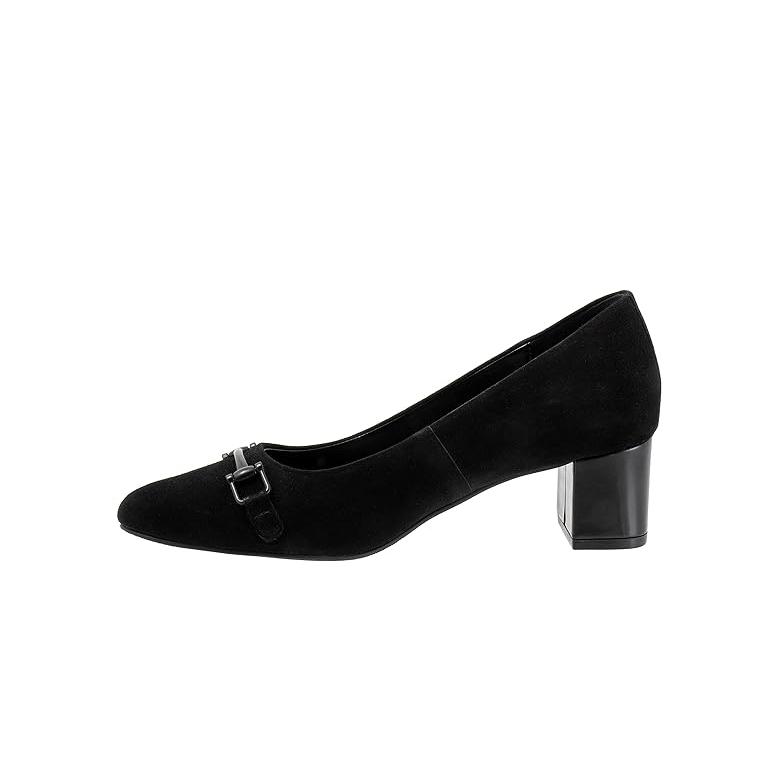 トロッターズ Trotters Kenzie レディース ヒール パンプス Black Suede_3