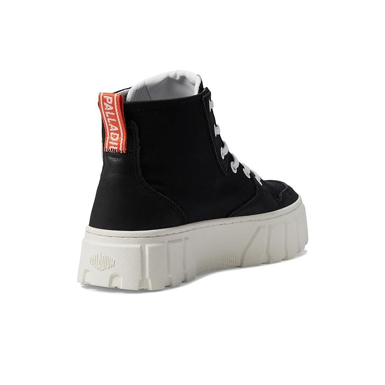 パラディウム Palladium Women's  Pallatower HI レディース スニーカー Black｜orange-orange｜05