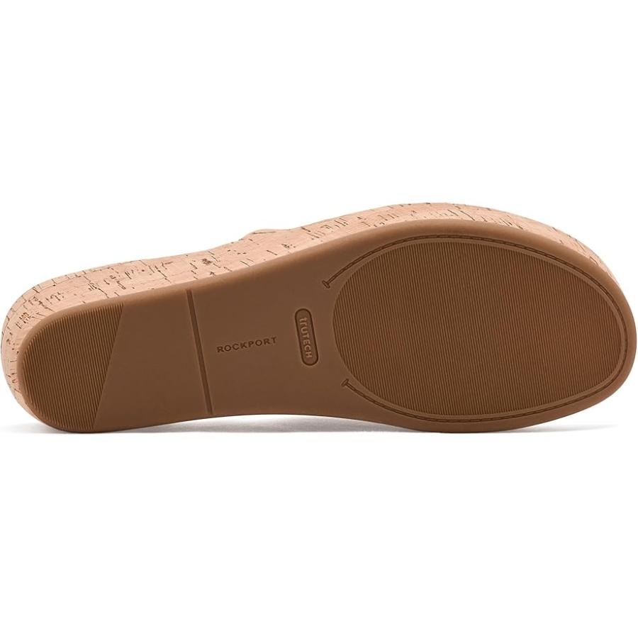 ロックポート Rockport Aubriella スライド レディース ヒール パンプス Natural Cork_4