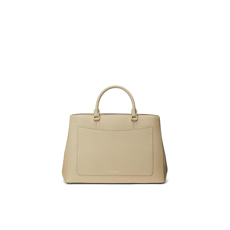 ラルフ・ローレン Lauren Ralph Lauren Crosshatch レザー Large Hanna Satchel レディース ハンドバッ