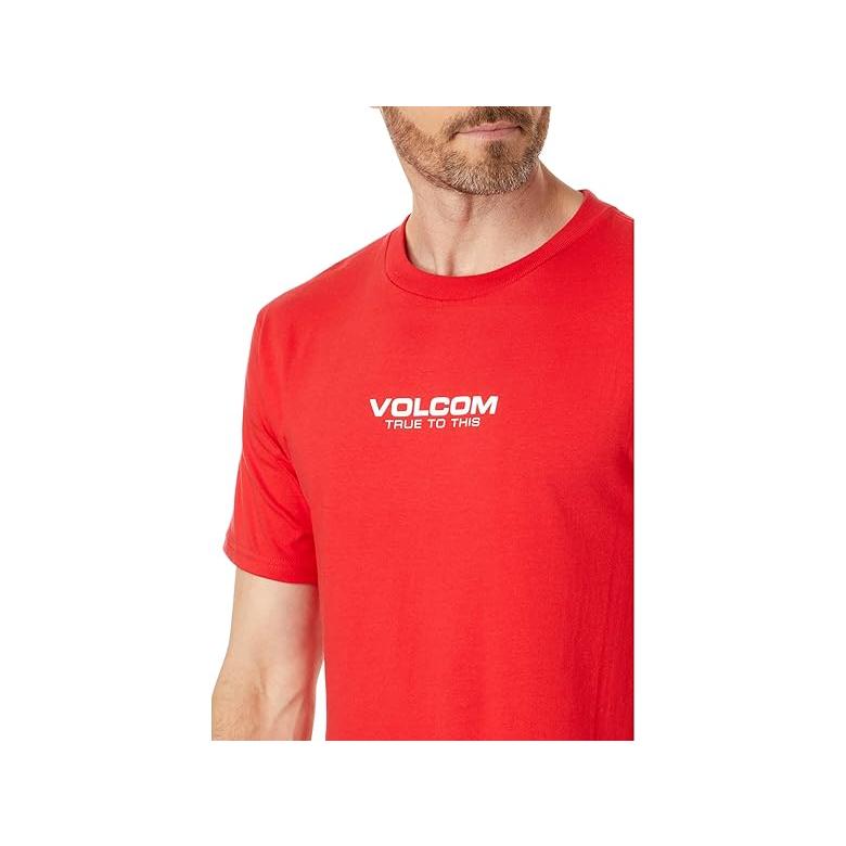 ボルコム Volcom Neweuro Short Sleeve Tee メンズ トップス Ribbon Red｜orange-orange｜03