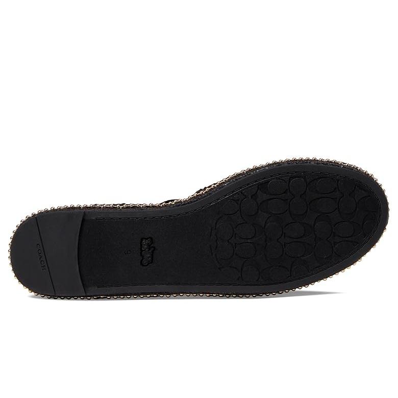 コーチ COACH Corrine シグネチャー Recycled Nylon エスパドリーユ レディース サンダル Black