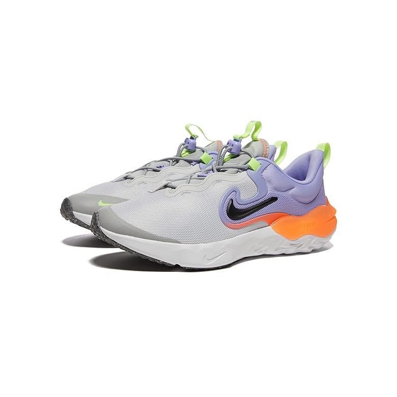 Nike Kids  Run Flow (Big Kid) キッズ・ジュニア スニーカー Photon Dust/Black/Purple Pulse｜orange-orange｜06