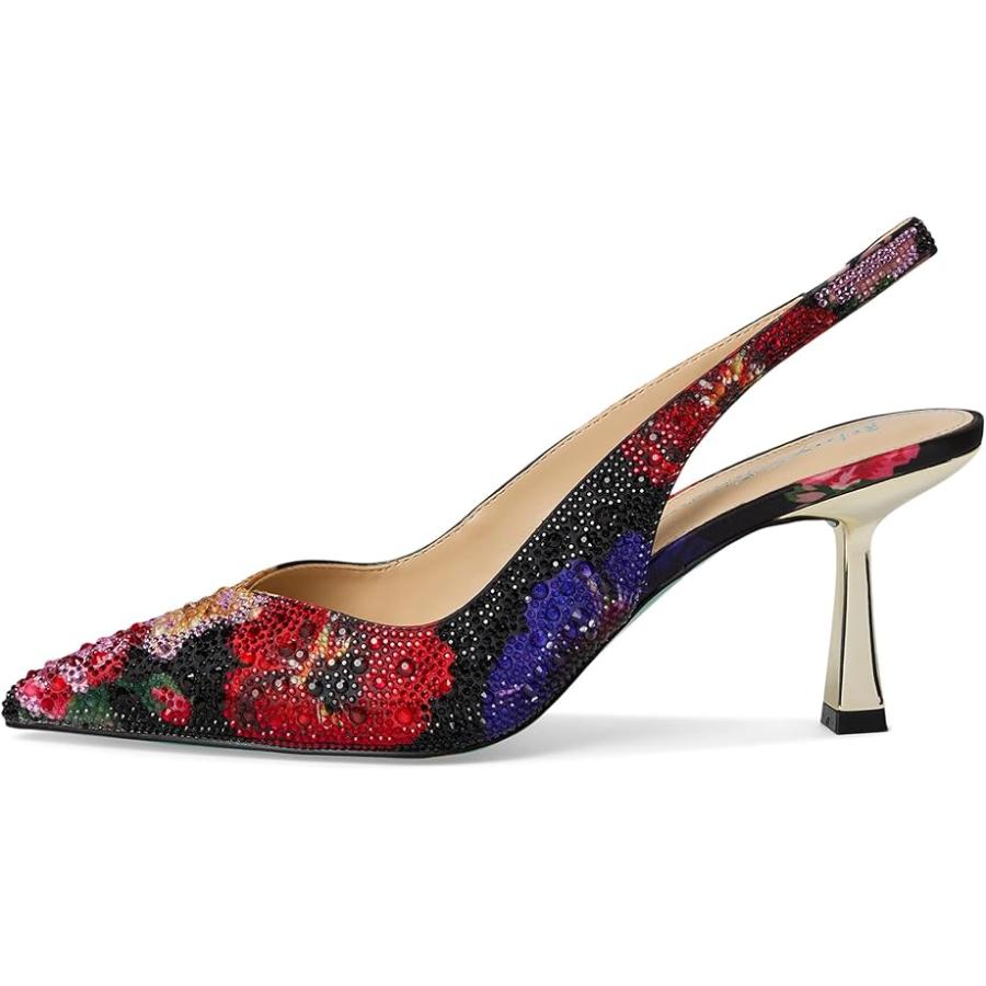 ベッツィジョンソン Blue by Betsey Johnson Clark レディース ヒール パンプス Black フラワー Multi_3