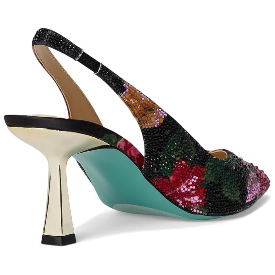ベッツィジョンソン Blue by Betsey Johnson Clark レディース ヒール パンプス Black フラワー Multi_4