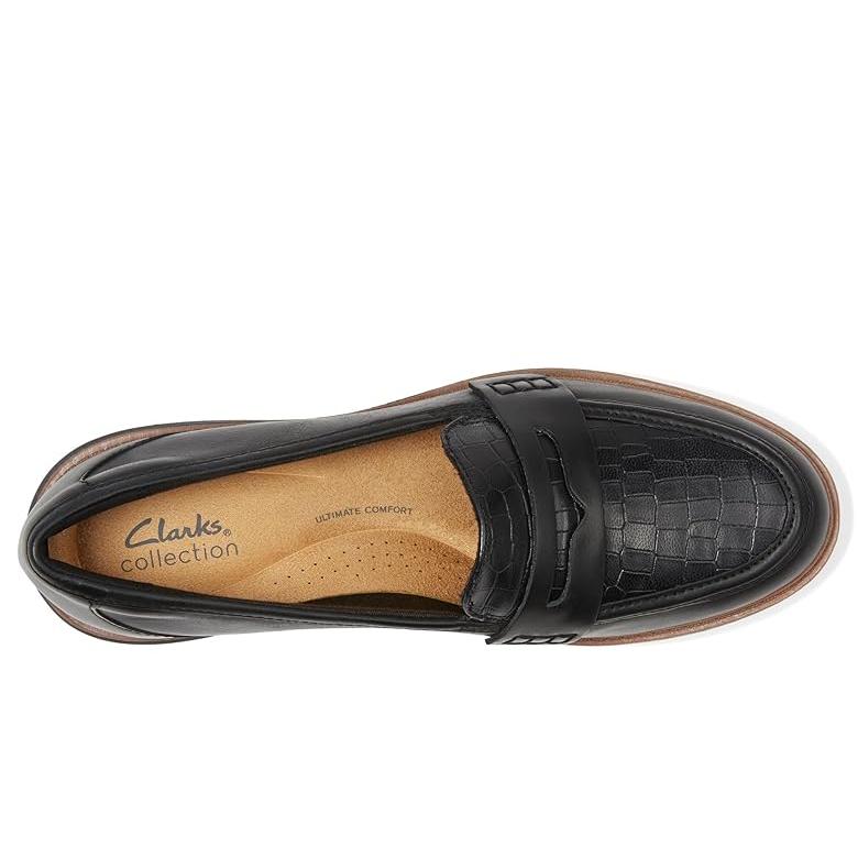 【極美品】クラークスUK37 (23) ローファー ウェストリンアイラ本革 Clarks（クラークス） Clarks Westlynn Ayla レディース ローファー