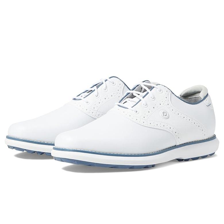フットジョイ FootJoy Women's Traditions スパイクレス ゴルフ Shoes レディース スニーカー White 1