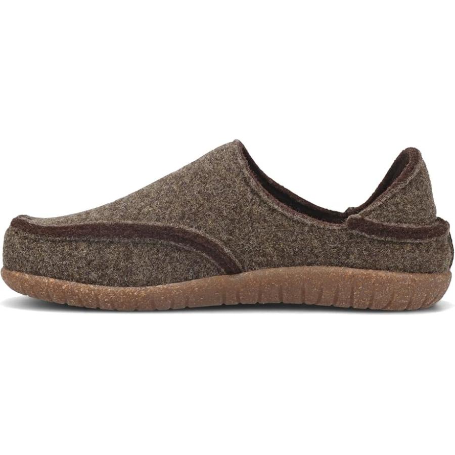 Taos Footwear  Convertawool メンズ スリッパ Brown Oliveの画像