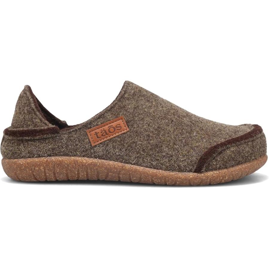 Taos Footwear  Convertawool メンズ スリッパ Brown Oliveの画像