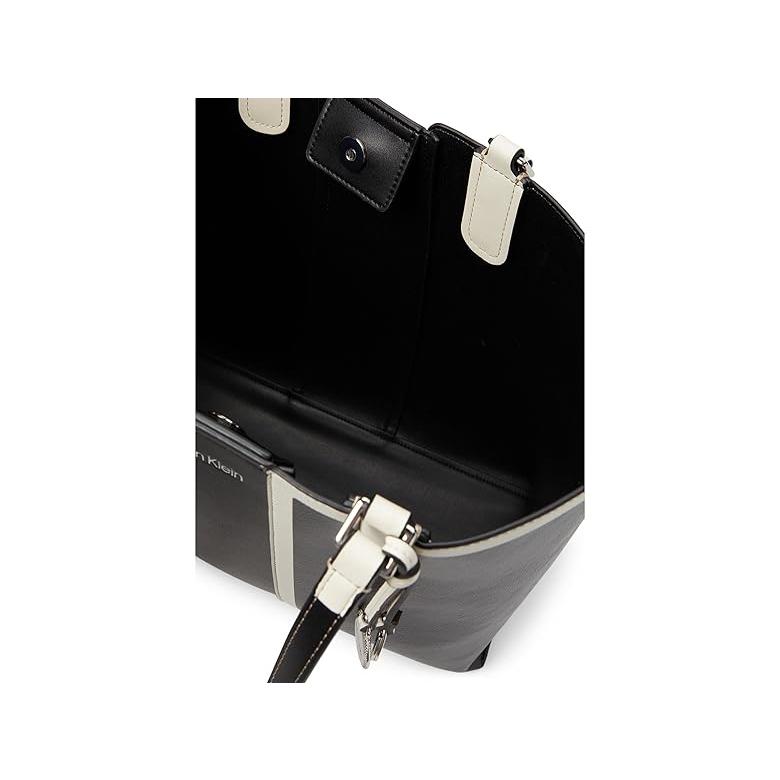 正規販売店舗 カルバン・クライン Calvin Klein Suri Casual Tote レディース ハンドバッグ かばん Black/White