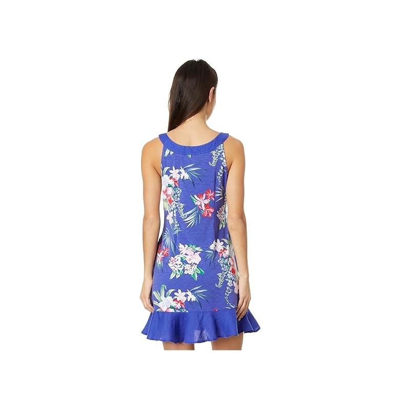 トミー バハマ Tommy Bahama Women's  Marina Marine Floral Dress レディース ドレス Bold Blu｜orange-orange｜02