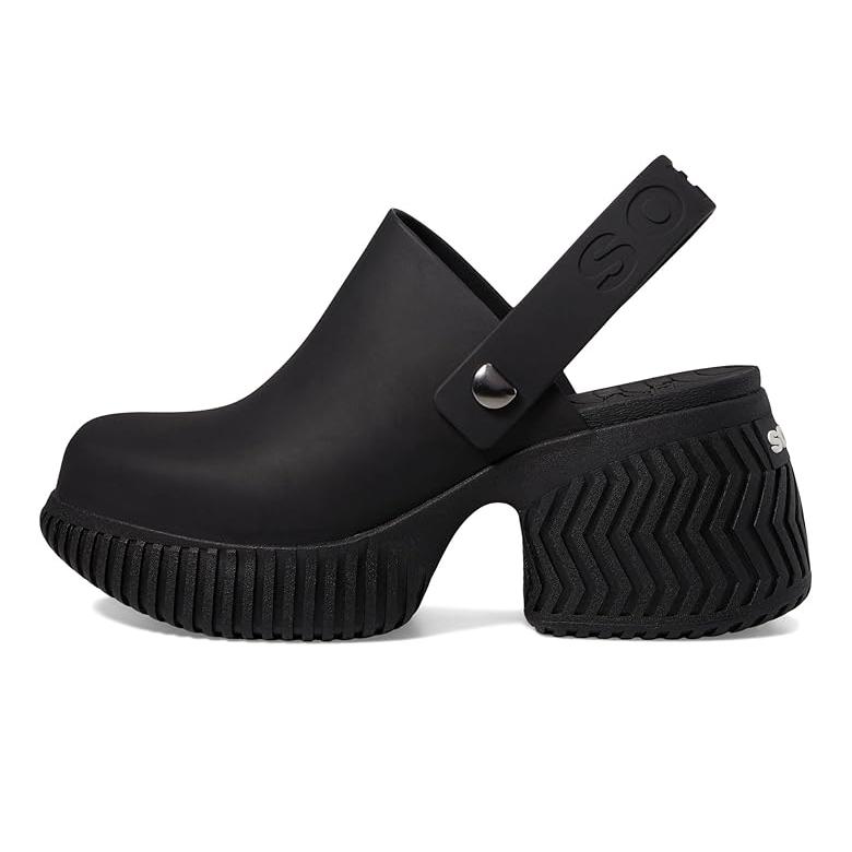 ソレル SOREL ONA Streetworks Heel Clog レディース Heels Black/Sea Salt_3