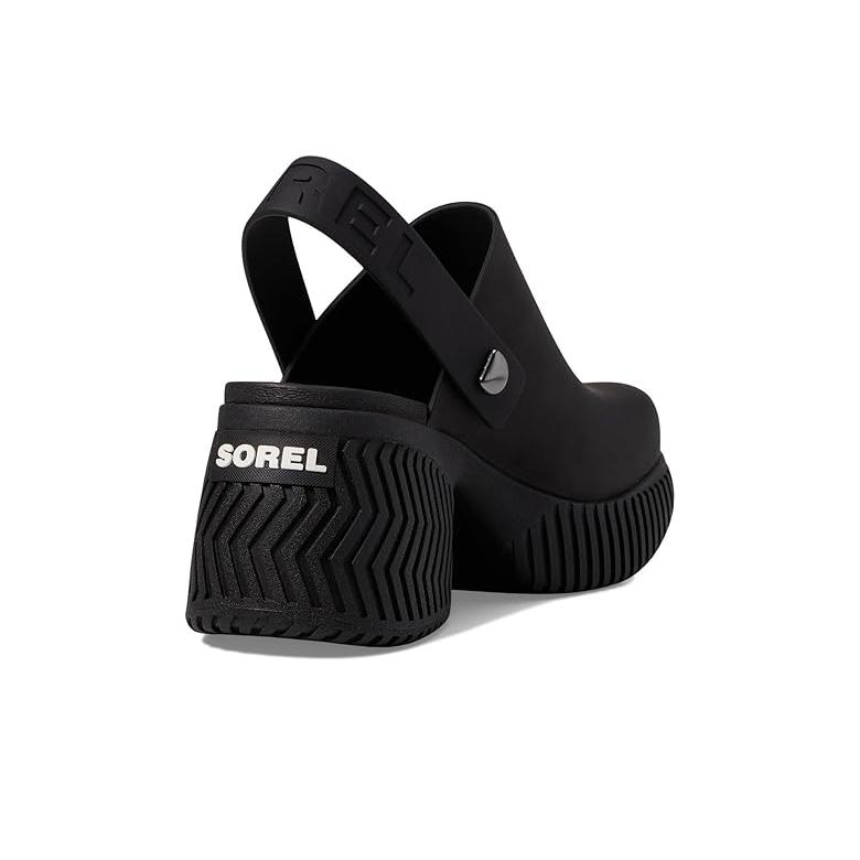 ソレル SOREL ONA Streetworks Heel Clog レディース Heels Black/Sea Salt_4