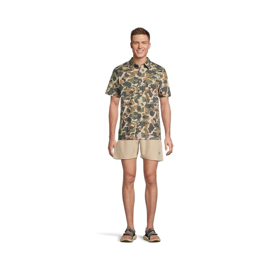 コロンビア Columbia PFG Rambler Swim 半ズボン メンズ 水着 スイムウェア Ancient Fossilの画像