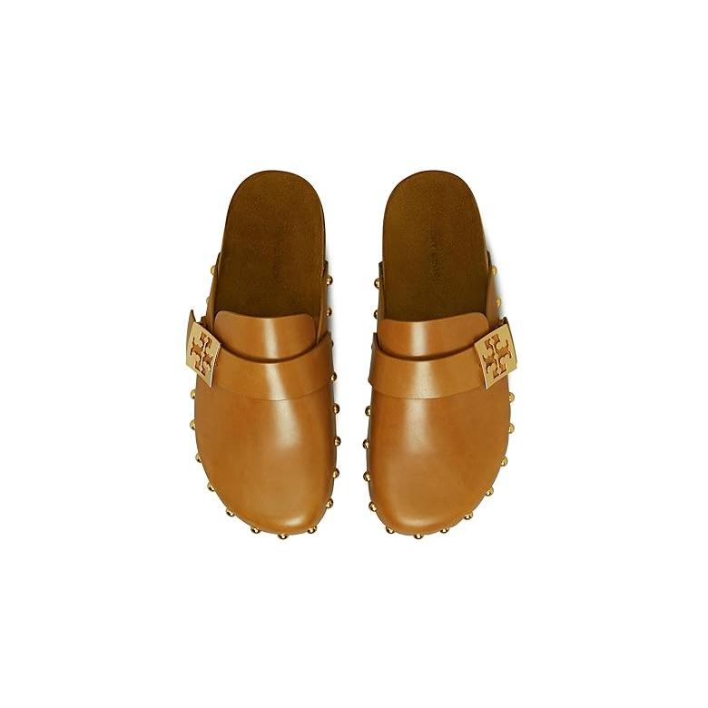 トリーバーチ Tory Burch Mellow Stud ミュール レディース フラット シューズ Caramel Corn/Gold