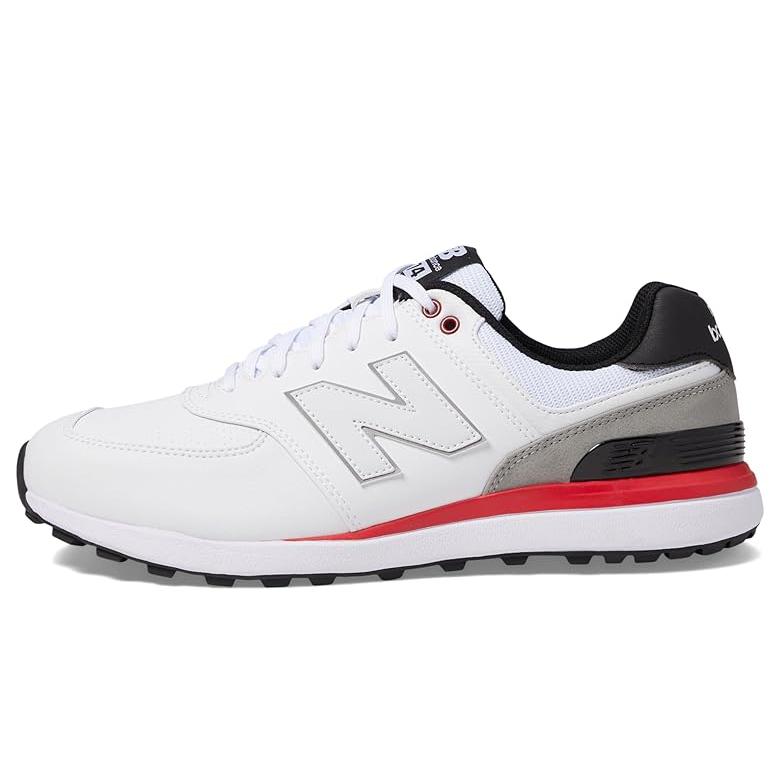 ニューバランス New Balance ゴルフ 574 Greens v2 メンズ スニーカー White/Black｜orange-orange｜04