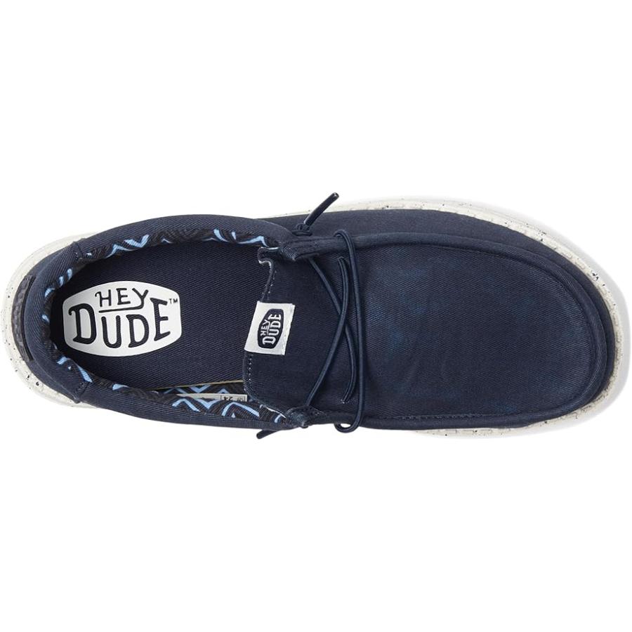 Hey Dude Kids Wally キャンバス (Little Kid/Big Kid) キッズ・ジュニア スニーカー Navy_1