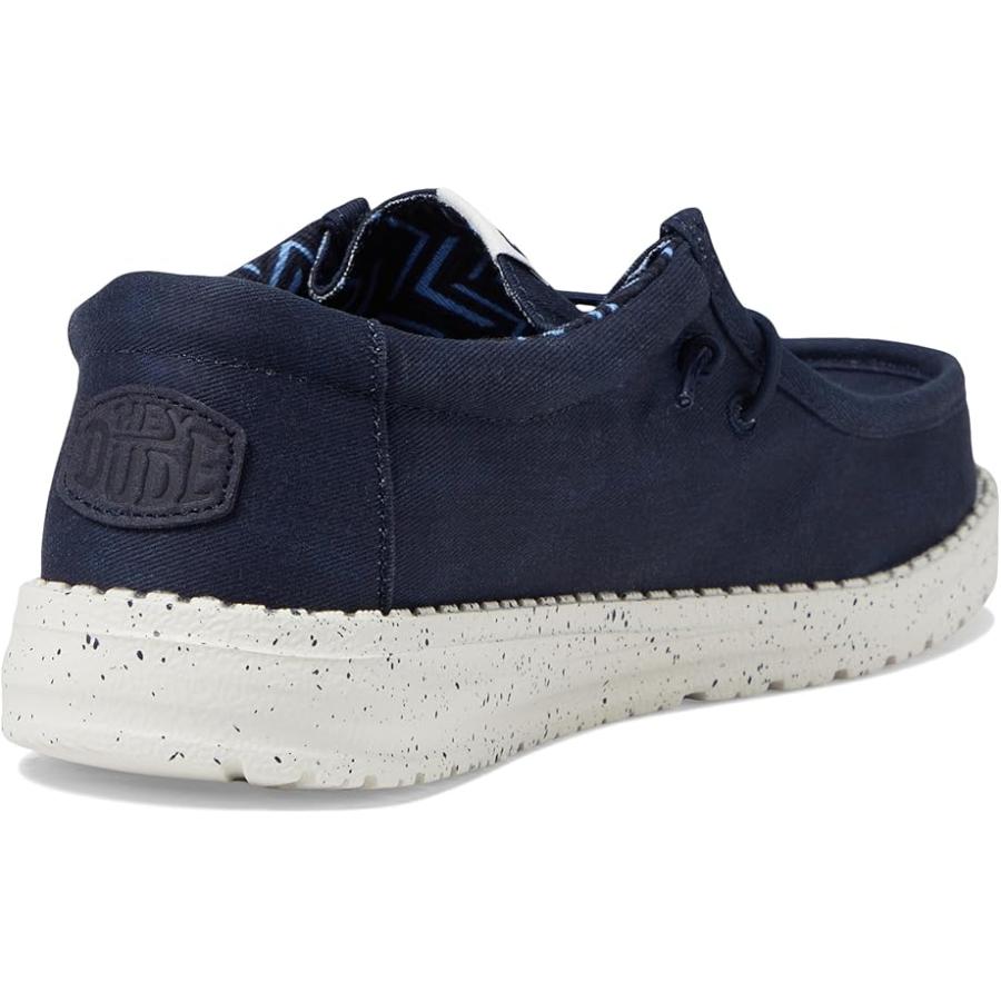 Hey Dude Kids Wally キャンバス (Little Kid/Big Kid) キッズ・ジュニア スニーカー Navy_4