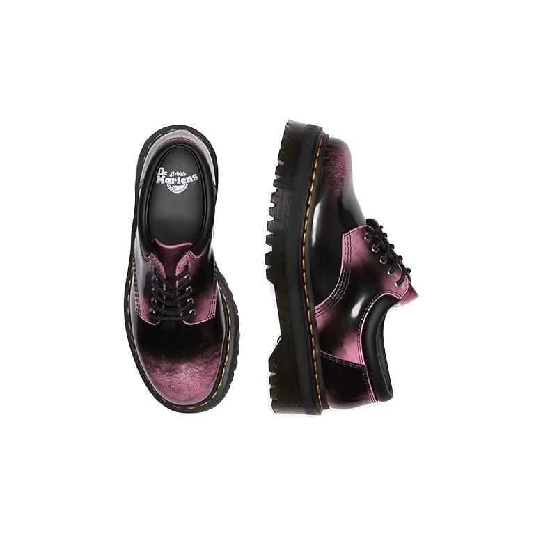 ドクターマーチン Dr. Martens  8053 Quad メンズ オックスフォード Black Fondant Pink｜orange-orange｜02