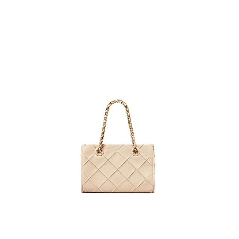 トリーバーチ Tory Burch Fleming Soft Mini Chain Tote レディース ハンドバッグ かばん New Creamの画像