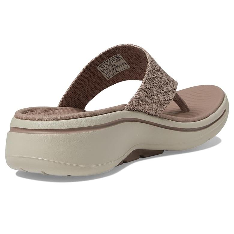 スケッチャーズ SKECHERS パフォーマンス ゴーウォーク アーチフィット Sandal レディース サンダル Taupe｜orange-orange｜05