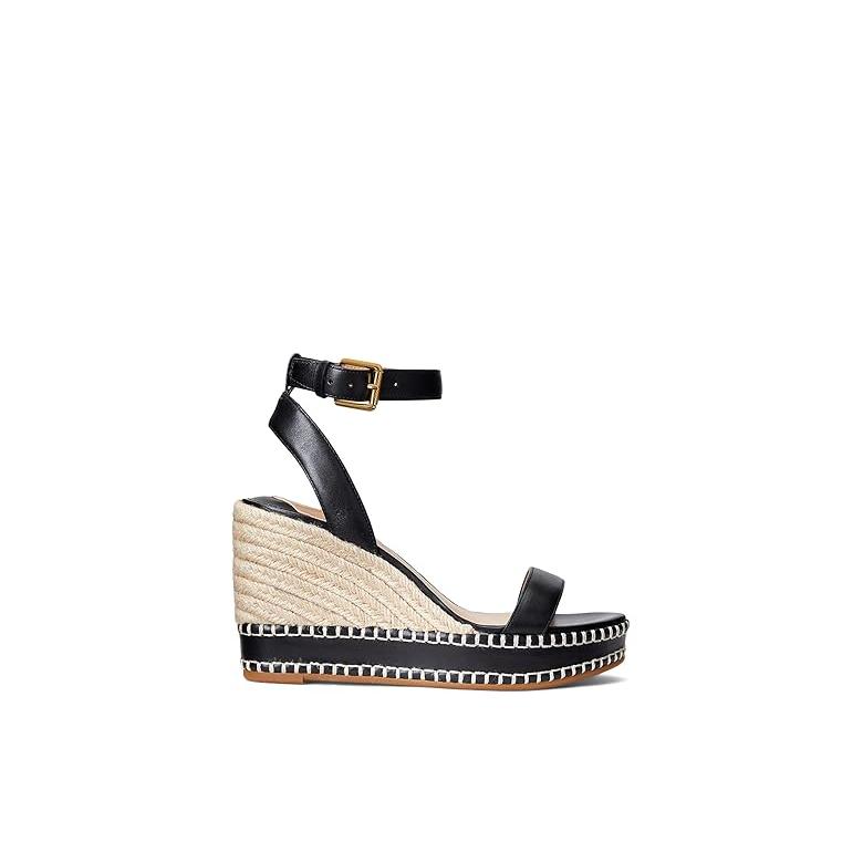ラルフ・ローレン Lauren Ralph Lauren Hilarie Burnished レザー エスパドリーユ レディース ヒール パンプス B_2