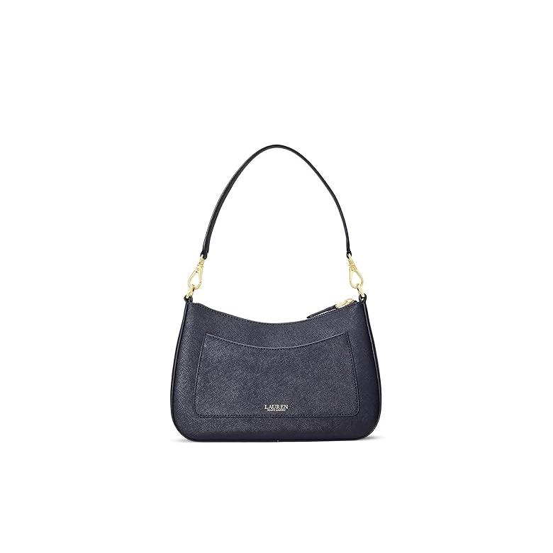 ラルフ・ローレン Lauren Ralph Crosshatch レザー Medium Danni Bag