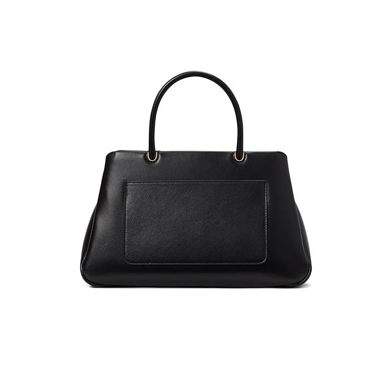 ケイトスペード Kate Spade ニューヨーク Grace Smooth レザー Satchel レディース ハンドバッグ かばん Blackの画像