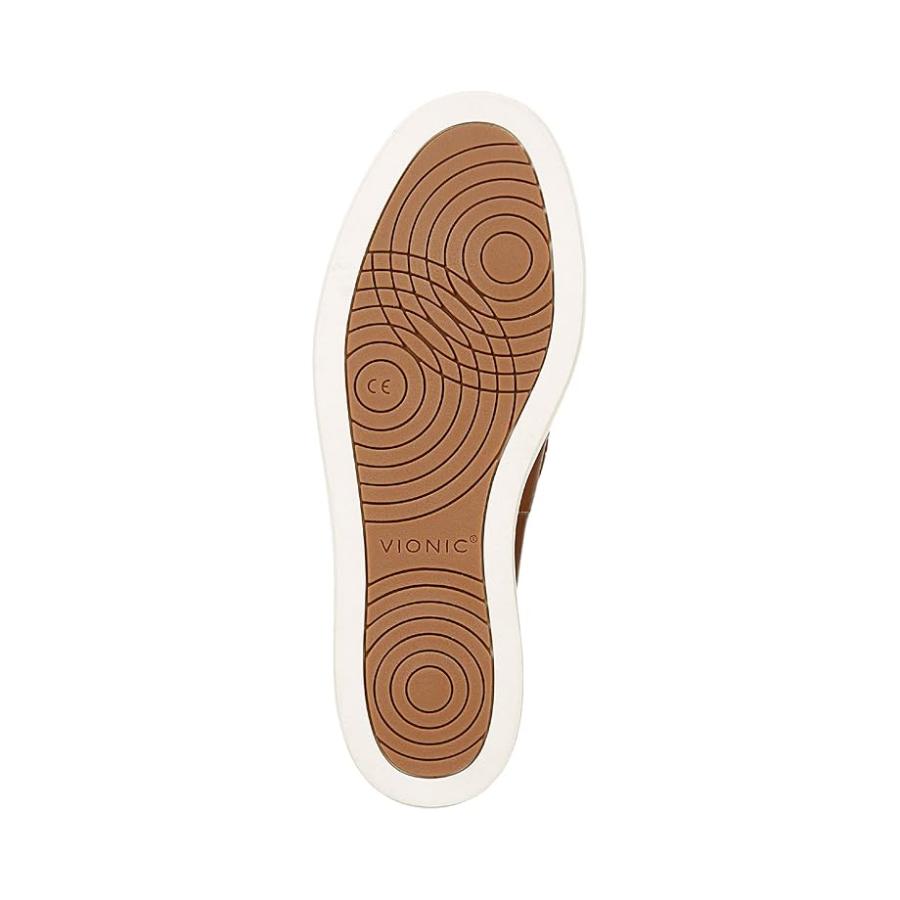 vionic VIONIC Thompson Slip-ons メンズ ローファー Tan Veg レザー_2