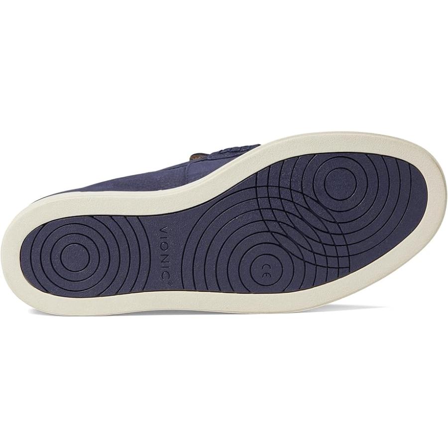 vionic VIONIC Thompson Slip-ons メンズ ローファー Navy Blue レザー_2