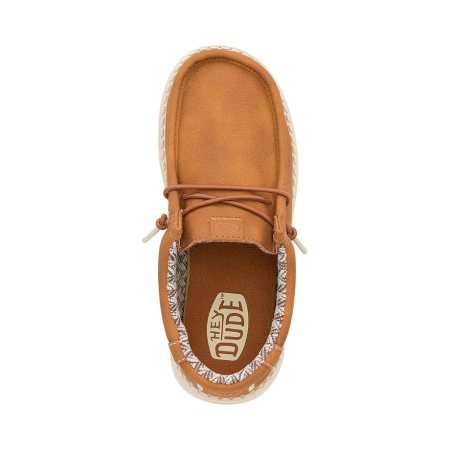 Hey Dude Kids  Wally クラシック (Little Kid/Big Kid) キッズ・ジュニア Loafers Tan_1