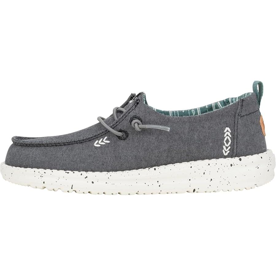 Hey Dude Kids Wendy Chambray (Little Kid/Big Kid) キッズ・ジュニア sneakers & athl_2