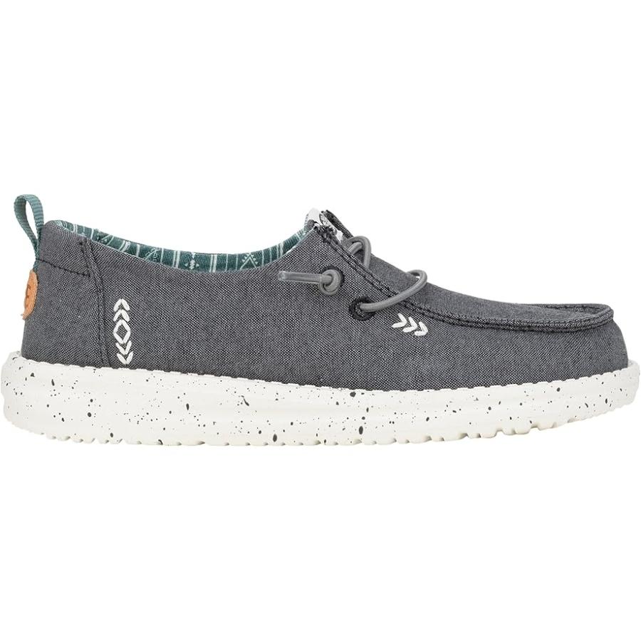 Hey Dude Kids Wendy Chambray (Little Kid/Big Kid) キッズ・ジュニア sneakers & athl_4