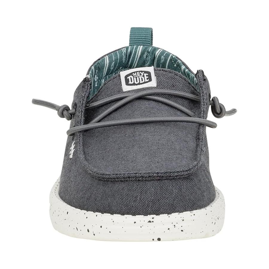 Hey Dude Kids Wendy Chambray (Little Kid/Big Kid) キッズ・ジュニア sneakers & athl_5