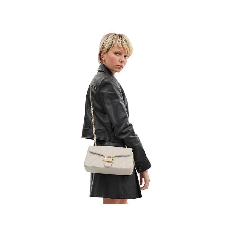 コーチ COACH Tabby Shoulder Bag 26 With Quilting レディース ハンドバッグ かばん Chalkの画像