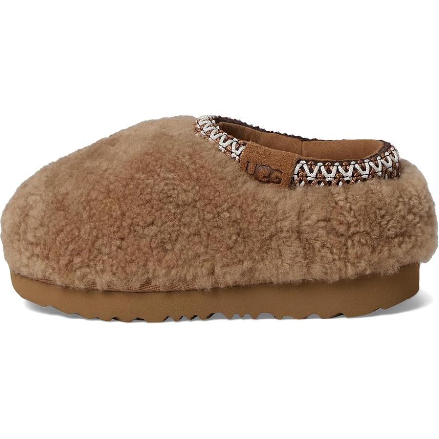 アグオーストラリア UGG Kids タスマン マックスi Curly (Toddler) キッズ・ジュニア Slippers Chestnutの画像