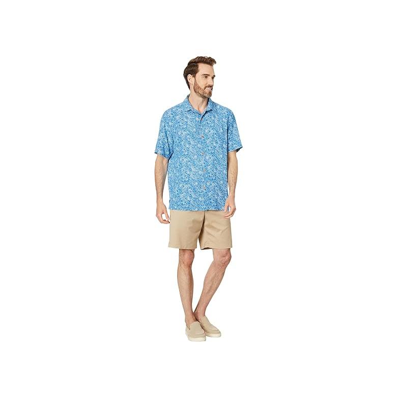 トミー バハマ Tommy Bahama Men's  High Tide Hibiscus メンズ トップス Indigo Coast｜orange-orange｜04