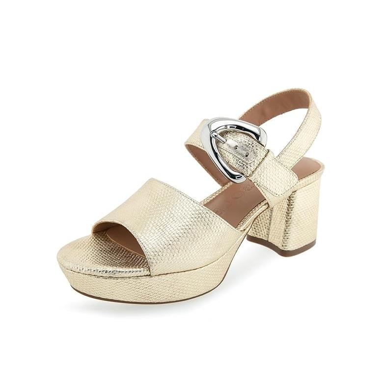 エアロソールス Aerosoles Chamber レディース ヒール パンプス Soft Gold キャンバス_2