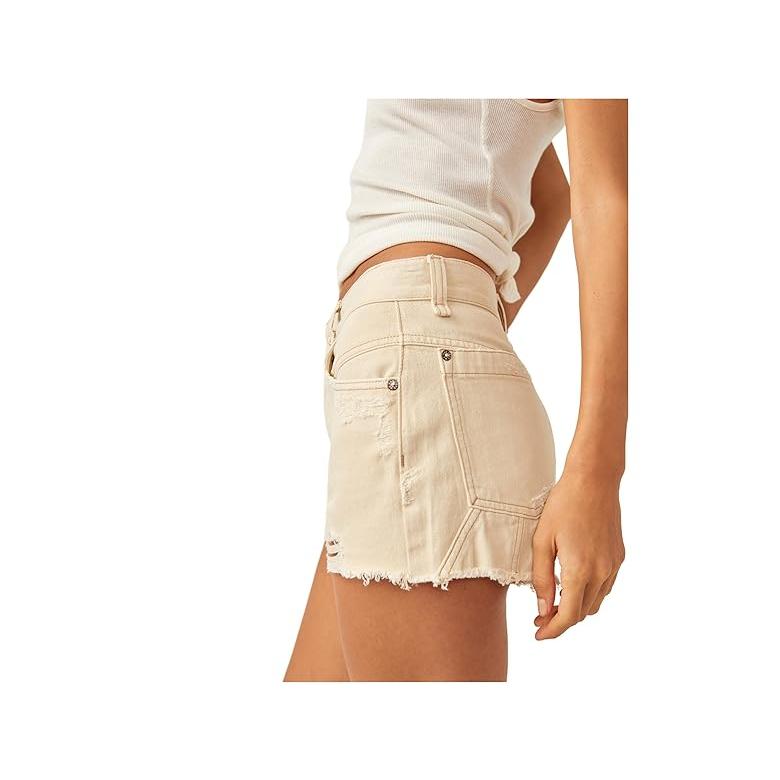 フリーピープル Free People Now Or Never デニム Short レディース ショーツ Ecru_1